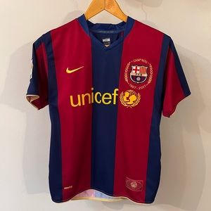 Nike Red and Blue Barcelona Jersey